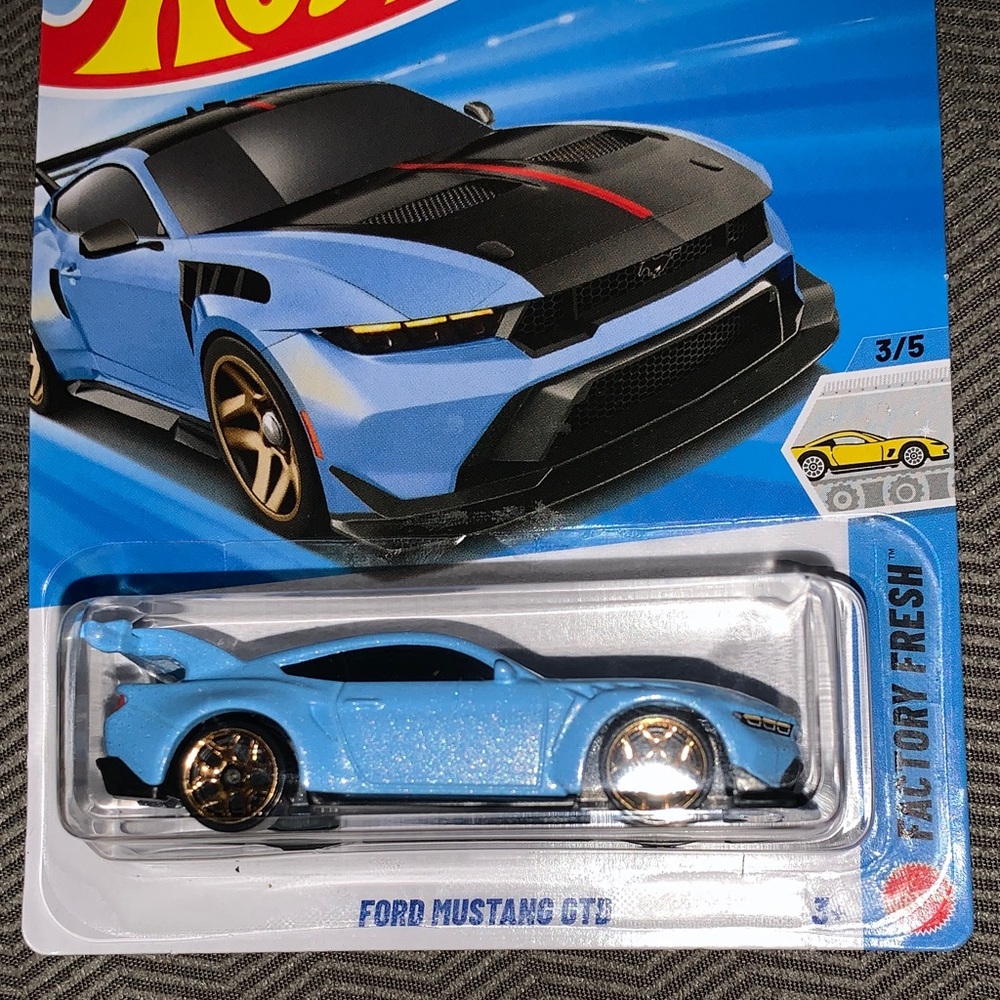 Ford Mustang GTO Die-Cast Car - Blue